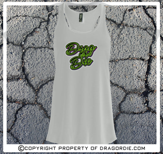 Drag Or Die Summer Nights Racerback Women's Tank Top