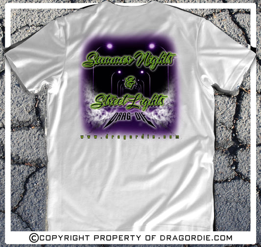 Drag Or Die Summer Nights T-Shirt White